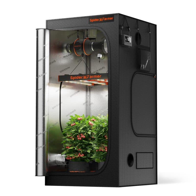 Spider  Farmer® 3'x3'x6' (90x90x180cm) 1680D High Reflective Indoor Grow Tent