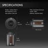 Specification-4 Inch Carbon filter