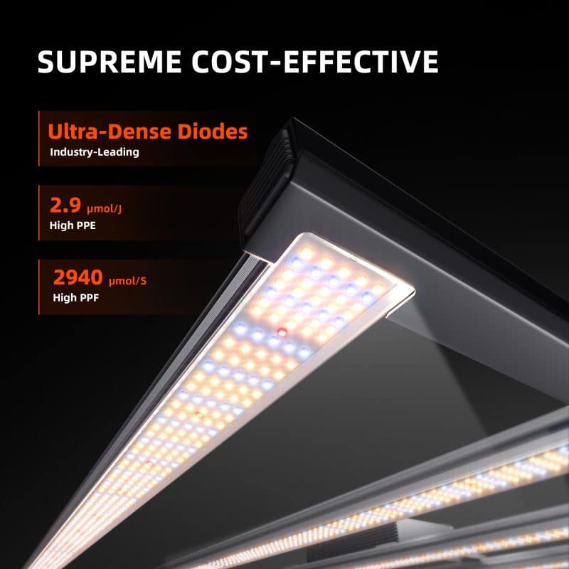 2025 Spider Farmer® G1000W WiFi & Bluetooth App-Controlled Dimmable Cost effective Full Spectrum High Yield Commercial LED Grow Light for 5X5 Grow Tent