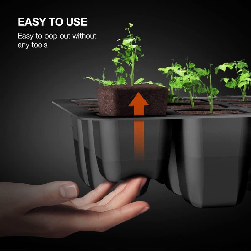 4 Pack Seed Trays with 48”X20.75” Seedling Heat Mat & Controller Set for Indoor Home Gardening Seed Starting