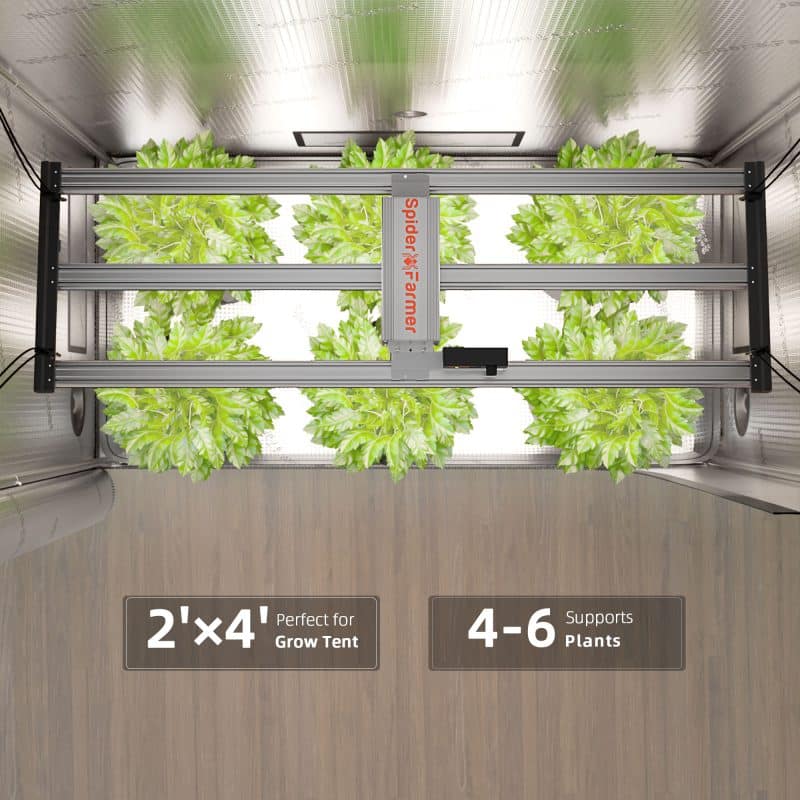 [Pre-order] 2025 Spider Farmer® G4500 320W WiFi & Bluetooth App-Controlled Dimmable Cost effective Full Spectrum High Yield LED Grow Light for 2X4 / 3X5 Grow Tent