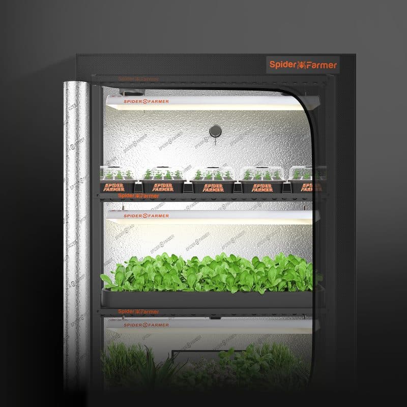 Spider Farmer® 3 Tiers Metal Plant Stand with Plant Trays