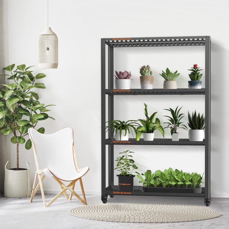 Spider Farmer® 3 Tiers Metal Plant Stand with Plant Trays