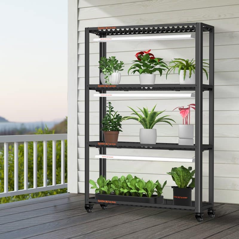 Spider Farmer® 3 Tiers Metal Plant Stand with Plant Trays