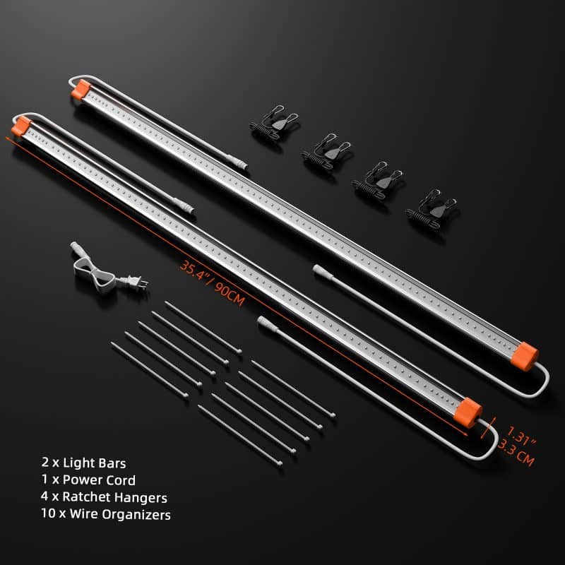 2024 Spider Farmer® Supplemental 730nm IR LED Light Bar Set for Plant (35.4” )