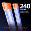 2025 Newest Spider Farmer UV60 & IR30 LED Grow Light Bars Set (35.4'')– Upgraded UV & Infrared Supplement for Plants