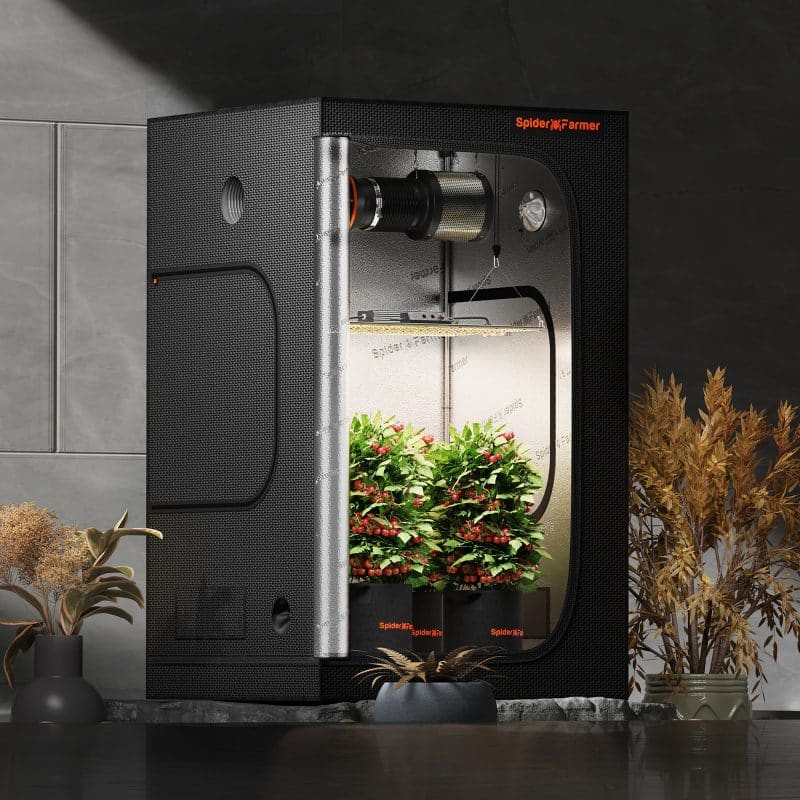 Spider Farmer® 3.9'x2'x5.9' (120cmx60cmx180cm) 1680D High Reflective Indoor Grow Tent