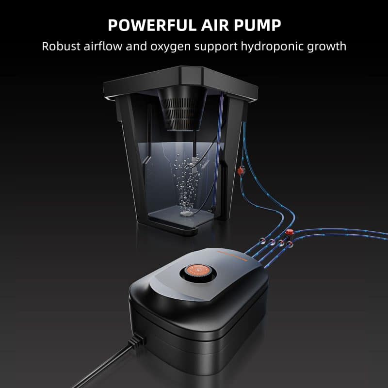 Spider Farmer DWC Hydroponics Grow System with Top Drip Kit 7 Gallon Deep Water Culture 4 Buckets